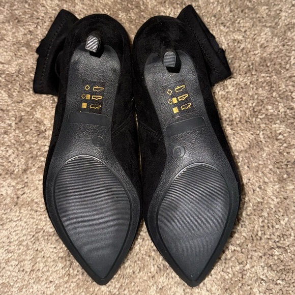 Black Suede Booties - Picture 2 of 5